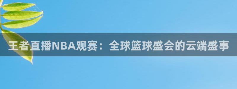 王者直播NBA观赛：全球篮球盛会的云端盛事
